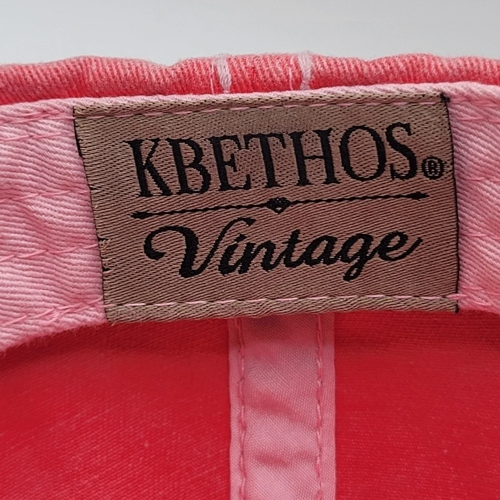 Distressed Pink Statement Ball Cap 